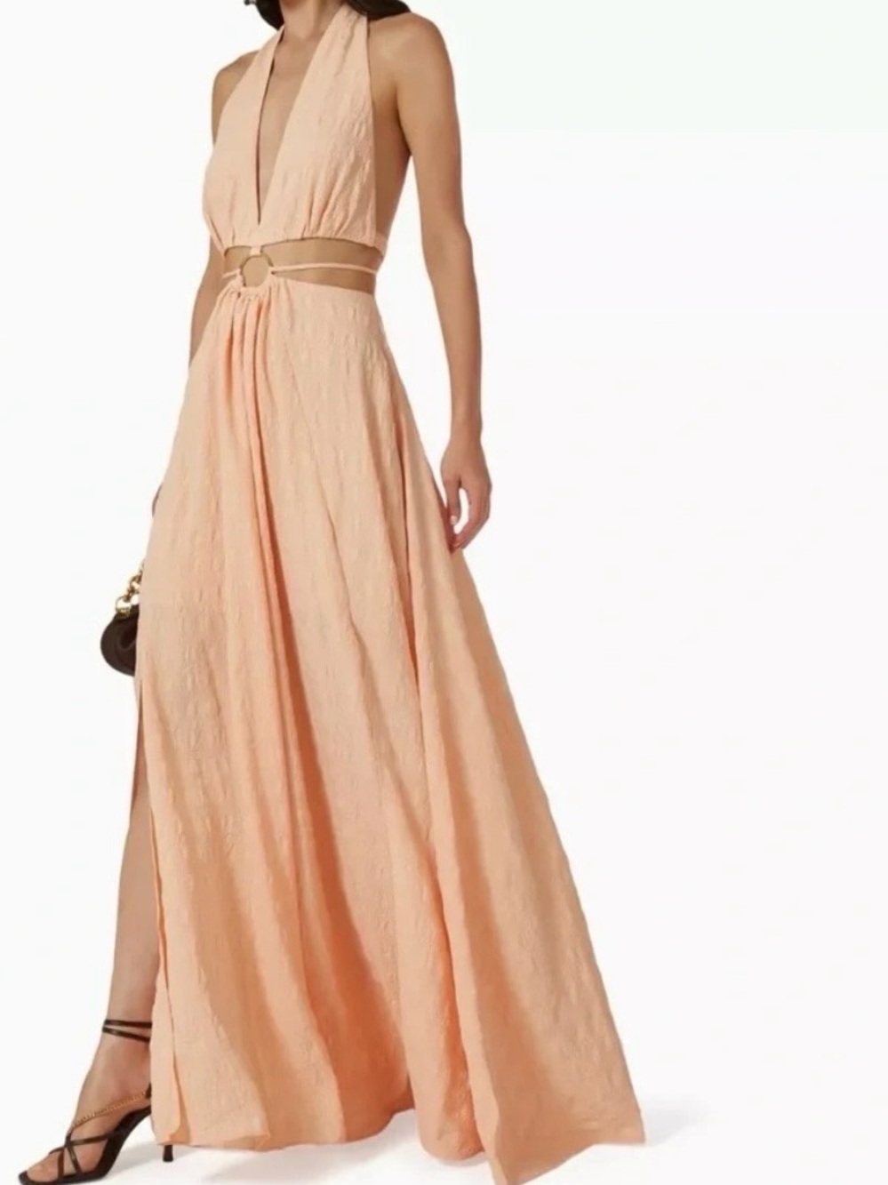 Significant Other Ava Halter Pink Peach Maxi Dress Women’s 2
